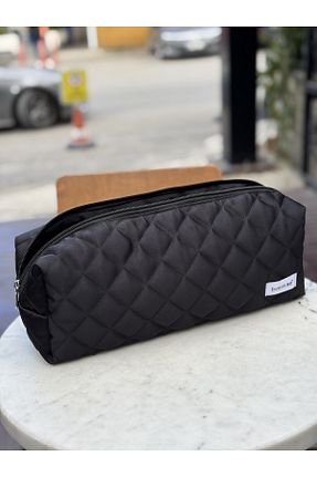 کیف پورتفوی و کلاچ مشکی زنانه پارچه ای Batekso - کد 868080713