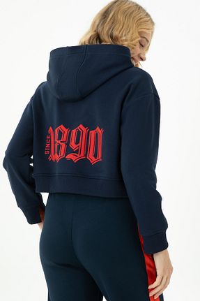سوئیشرت سرمه ای زنانه ساده U.S. Polo Assn. - کد 838639428
