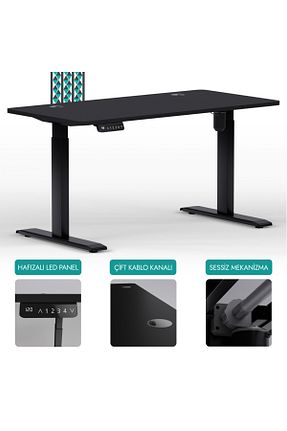 میز تحریر مشکی 180 cm EDUSA - کد 868927599