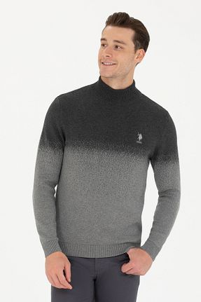 پلیور طوسی مردانه ساده U.S. Polo Assn. - کد 838401207