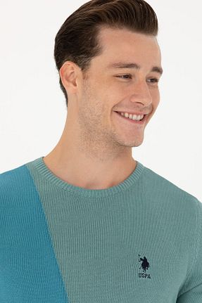پلیور سبز مردانه ساده U.S. Polo Assn. - کد 838400748