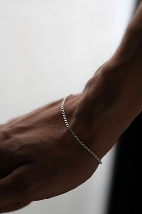 دستبند نقره سبز مردانه 925 عیار Ricco Jewellery - کد 868124957