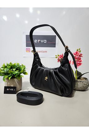 کیف دوشی مشکی زنانه چرم مصنوعی ErvaEs - کد 868127090