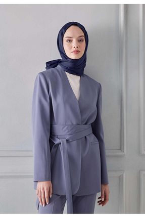 شال سرمه ای زنانه شیفون Şehr i sultan - کد 868142476