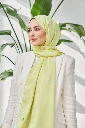 شال زرد زنانه پلی استر Bursa İpek - کد 868145648