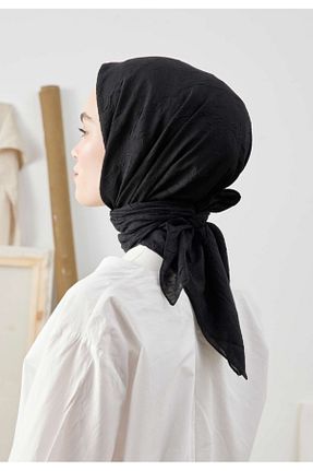 روسری مشکی پنبه ای Şehr i sultan - کد 868150116