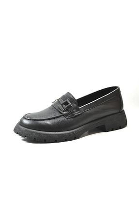 کفش لوفر مشکی زنانه چرم خالص Beety - کد 868188764