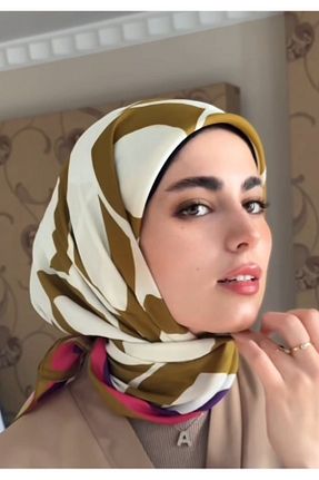 روسری رنگی پنبه پلی استر Cardion - کد 839826382
