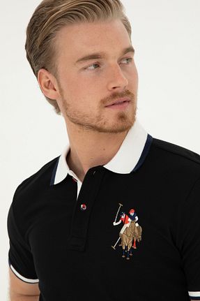 تیشرت مشکی مردانه یقه پولو U.S. Polo Assn. - کد 833234798