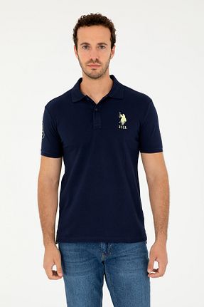 پولوشرت سرمه ای مردانه پلی استر U.S. Polo Assn. - کد 845438462
