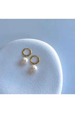 گوشواره استیل (فولاد) طلائی استیل ضد زنگ ORFE JEWELRY - کد 868270476