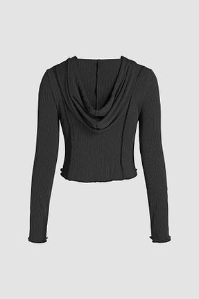 سوئیشرت مشکی زنانه ساده Hiccup - کد 868339998