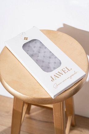 روسری طوسی پلی استر JAWEL - کد 866300662