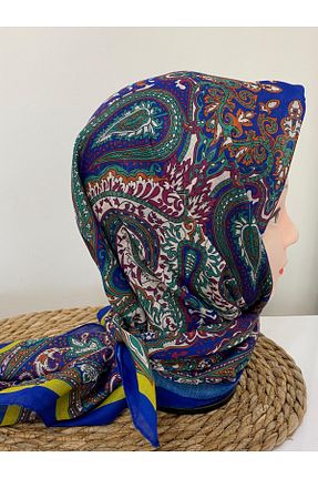 روسری سرمه ای پنبه ای Şehr i sultan - کد 868399996