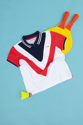 پولوشرت قرمز بچه گانه پارچه U.S. Polo Assn. - کد 841673841
