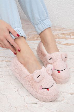 دمپائی خانگی صورتی زنانه چرم مصنوعی SOHO - کد 865010130