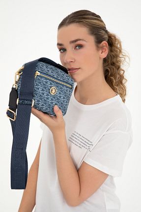 کیف دوشی آبی زنانه پارچه ای U.S. Polo Assn. - کد 832609682