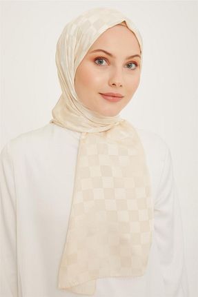 شال بژ زنانه پلی استر Armine - کد 765016050