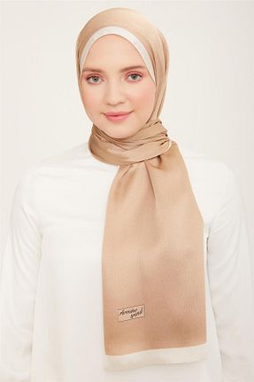 شال قهوه ای زنانه پلی استر Armine - کد 751392065