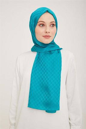 شال آبی زنانه پنبه پلی استر Armine - کد 706338735