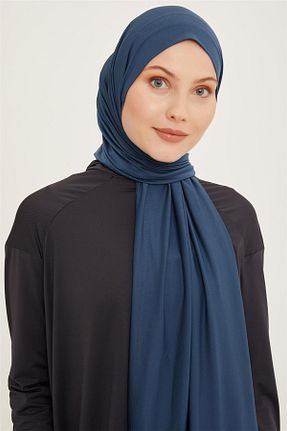 شال سرمه ای زنانه پنبه ای Armine - کد 800326853