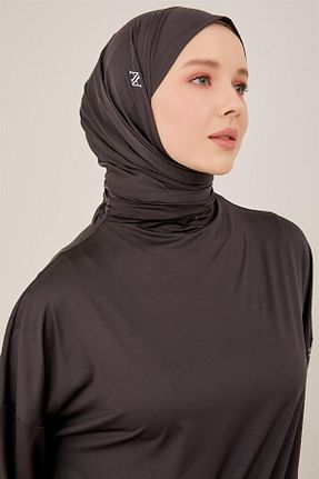 شال طوسی زنانه پنبه ای Armine - کد 733909615