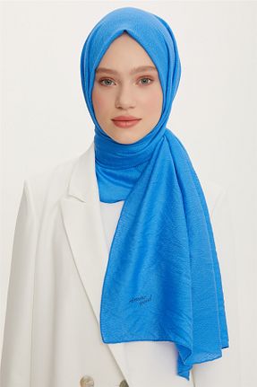 شال آبی زنانه پنبه ای Armine - کد 356208656