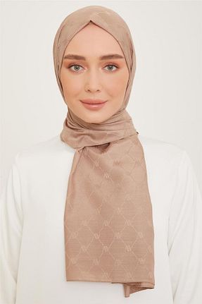 شال قهوه ای زنانه پلی استر Armine - کد 795890410