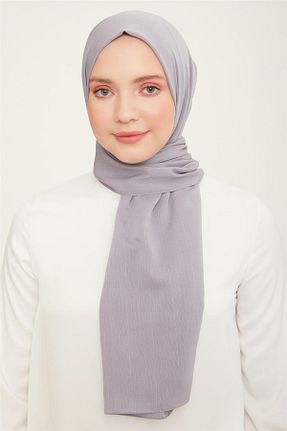 شال طوسی زنانه پنبه ای Armine - کد 749197107