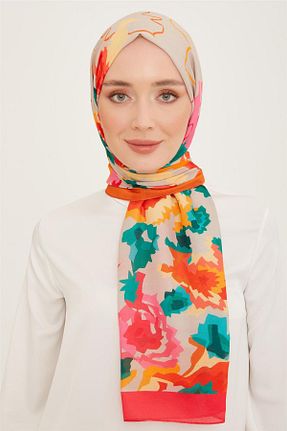 شال زرشکی زنانه پلی استر Armine - کد 767873167
