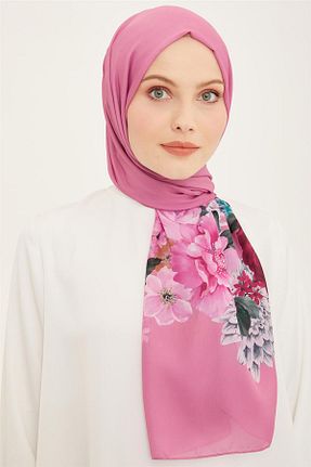 شال صورتی زنانه پلی استر Armine - کد 736043902