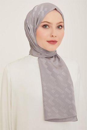 شال طوسی زنانه پنبه ای Armine - کد 822132492