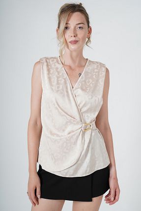 بلوز بژ زنانه پلنگی YORSSTYLE - کد 851096178