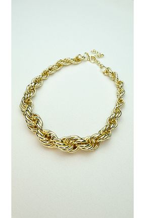 گردنبند استیل ( فولاد ) طلائی زنانه استیل (فولاد) SEYAS JEWELRY - کد 867429884