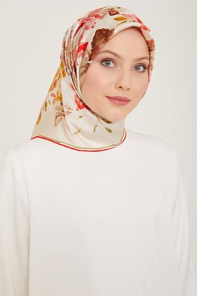 روسری رنگی کرپ ساتن ابریشم Armine - کد 805733061