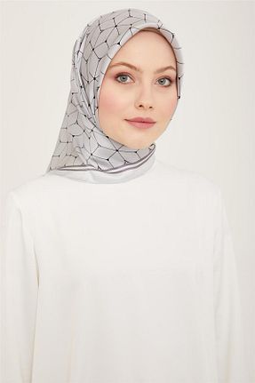 روسری طوسی 90 x 90 Armine - کد 805733182