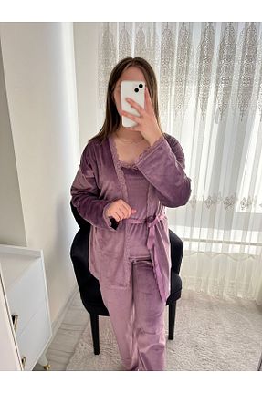 ست لباس راحتی بنفش زنانه ساده Lena Homewears - کد 867450210