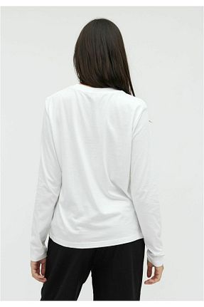 بادی سفید زنانه یقه دوچرخه Butik - کد 867473363