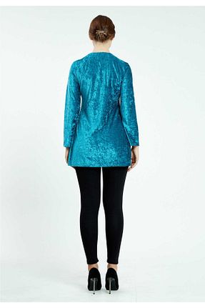 بلوز فیروزه ای زنانه ساده istanmall - کد 867497504