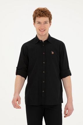پیراهن مشکی مردانه یقه کلاسیک U.S. Polo Assn. - کد 859919236