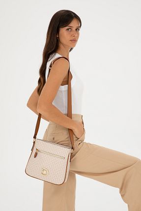 کیف دوشی بژ زنانه پارچه ای U.S. Polo Assn. - کد 833118818