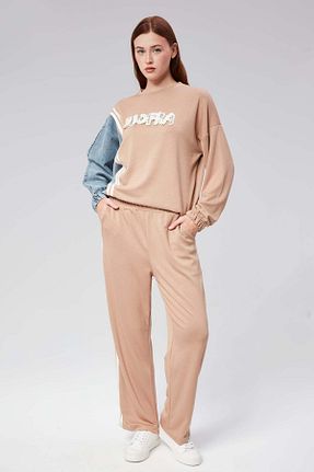 ست بالاتنه و پائین تنه طوسی زنانه تریکو Hatun Atila - کد 854808188