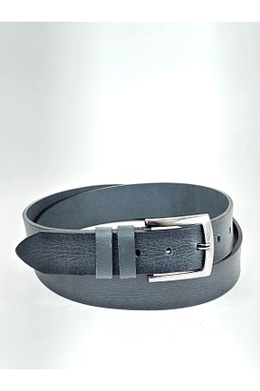 کمربند طوسی مردانه چرم خالص Rse Leather Goods - کد 867568251