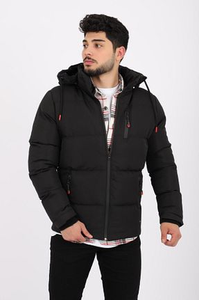 کاپشن مشکی مردانه اسلیم فیت Stilkombin - کد 335067220