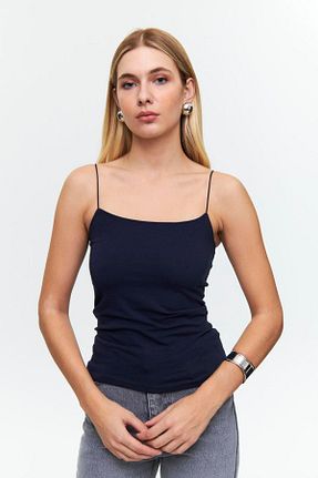 بادی سرمه ای زنانه یقه مربعی Tuba Butik - کد 815043383