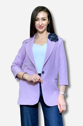 کت بنفش زنانه Blazer Favori Tekstil - کد 812742169