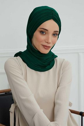شال سبز زنانه ویسکون Aisha
