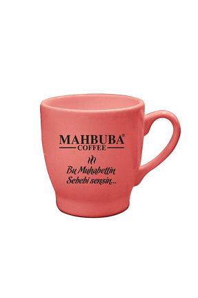 لیوان آب صورتی سرامیک Mahbuba - کد 867600679