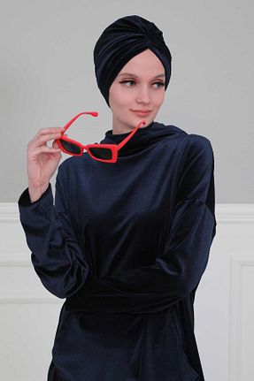 کلاه شنای حجاب سرمه ای زنانه Aisha