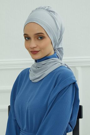 شال طوسی زنانه ویسکون Aisha